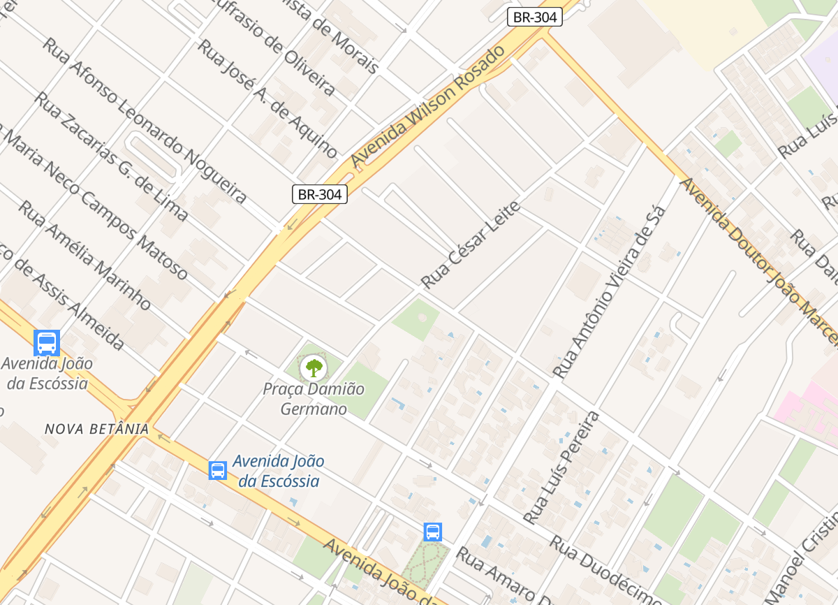Mapa da localização do Instituto VS em Mossoró, RN
